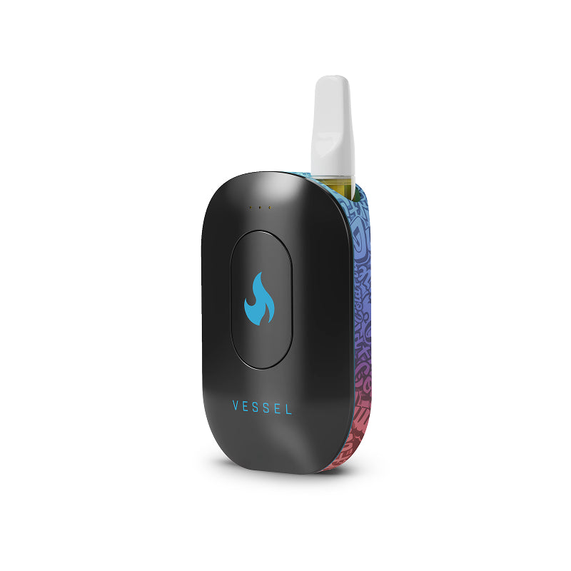 ColdFire x Vessel Compass limited edition palm-style 510 battery with custom ColdFire design
