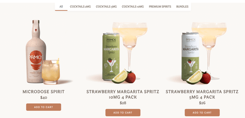 Pamo cannabis cocktails